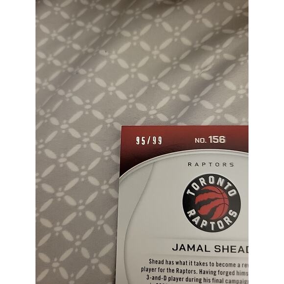 Jamal Shead 2024-25 Totally Certified #156 - Platinum Green SSP /99 - Rookie - Picture 3 of 3
